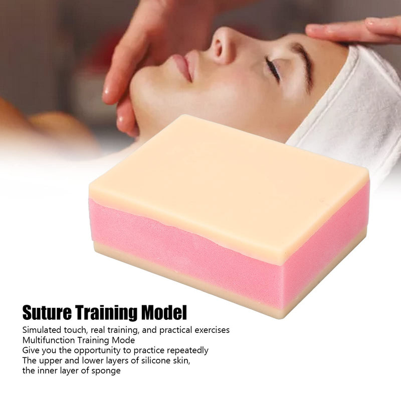 [Australia - AusPower] - Suture Training Model, 2 Silicone Training Suture Pad Skin Model Practice Skin Layers Surgical Skin Injection Practice Pad DIY Incision Suture Pad 