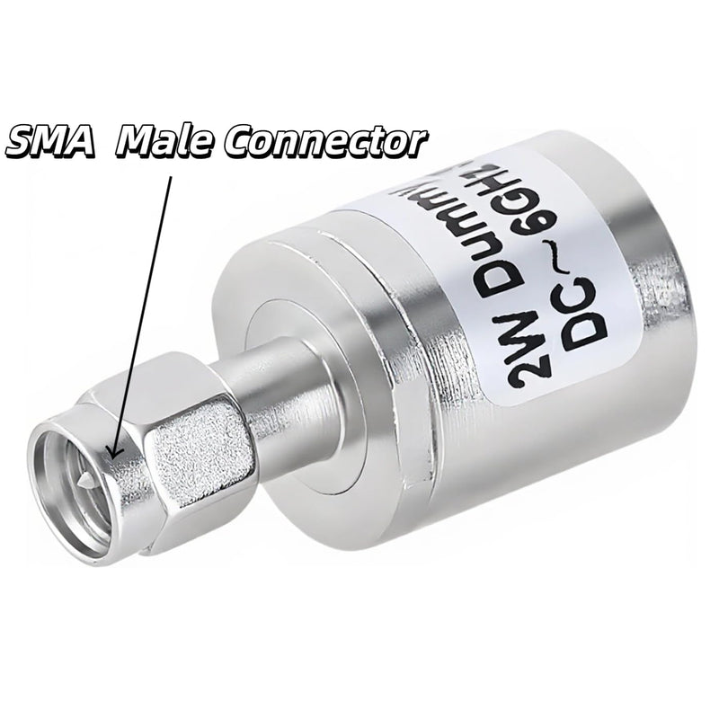 BECEN 2W SMA Dummy Load DC-6GHz 50 Ohm SMA Male RF Dummylast HF VHF | 6GHz 2W SMA male dummy load low VSWR ideal for Ham Radio antenna signal testing BC-TE02-2W SMA