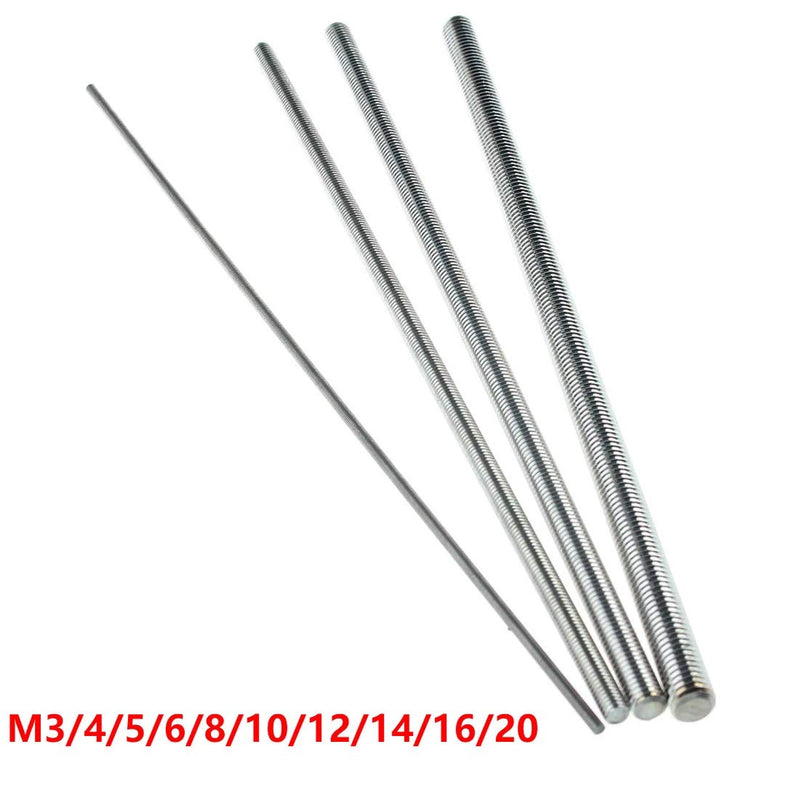 [Australia - AusPower] - Stainless Steel Threaded Rods, M12-1.75 Thread Pitch, 250 mm Length (Pack of 2) M12x1.75x250mm 