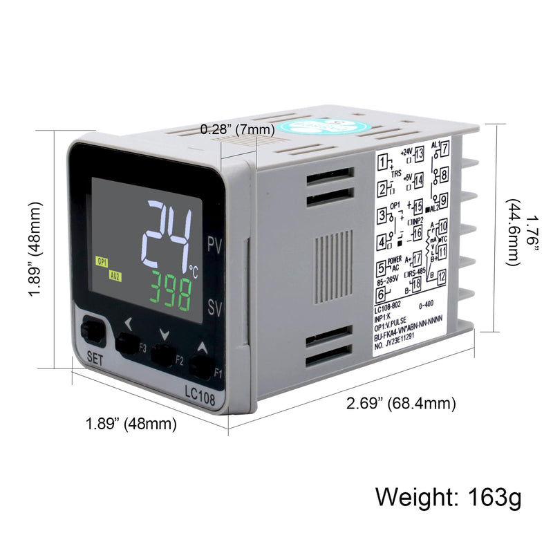 [Australia - AusPower] - PID Temperature Controller; LC108 TC/RTD Input ;Output:SSR,Size:48*48 