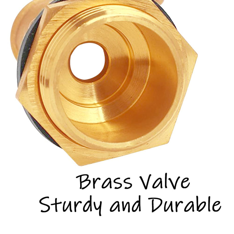 [Australia - AusPower] - Uenede Float Ball Valve DN25 1" Male Thread Stainless Steel Floating Ball Brass Valve Automatic Switch for Stock Tank Pool Water Level Control 1"-1PCS 