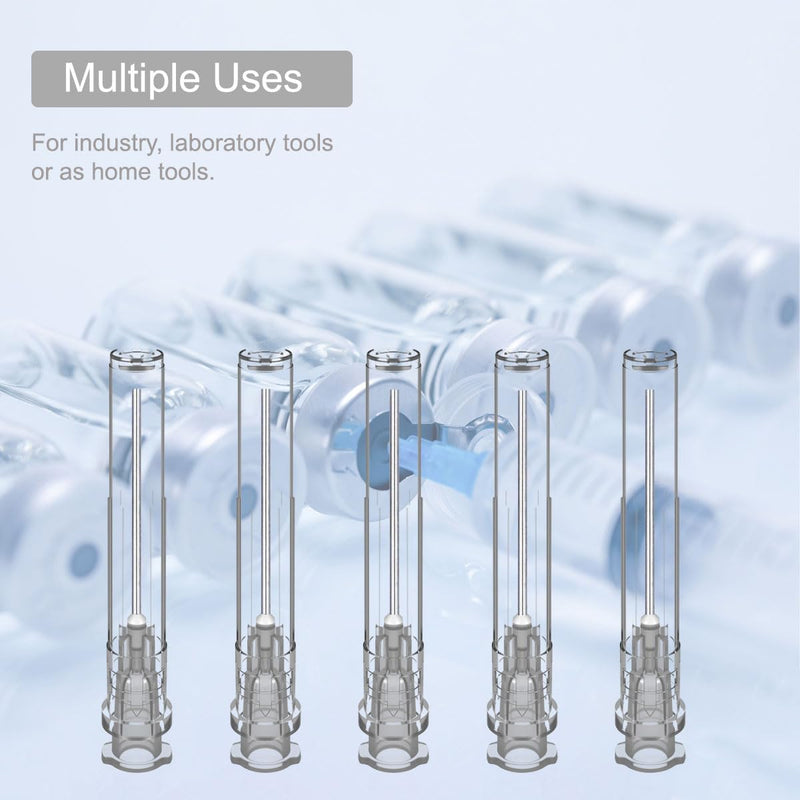 [Australia - AusPower] - 27Ga 1 Inch Luer Lock Industrial Dispensing Accessories, Individually Wrapped, Pack of 100, Lab Tools, Suitable for Refilling Liquid, Inks 27G 1 Inch (25mm) 