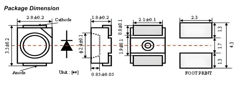 [Australia - AusPower] - 5pcs MCU-GUVA-S12SD Solar UV Intensity Sensor, GUVA-S12SD UV Detect Sensor, Ultraviolet Light Sensor, S12SD Light Sensor, Wavelength Detection Range 240nm-370nm 130 Degrees Large Angle 