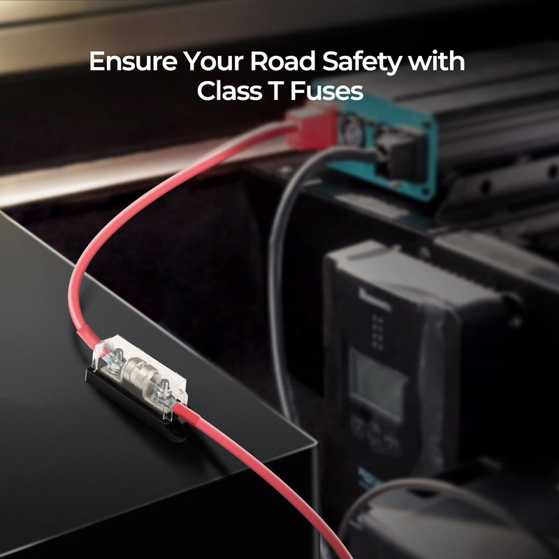 [Australia - AusPower] - Renogy 150A Class T Fuse Holder 250V AC/DC Fuse Block for Inverter and High- Power Appliances in Marine Boats, Cars, Trucks, RVs 