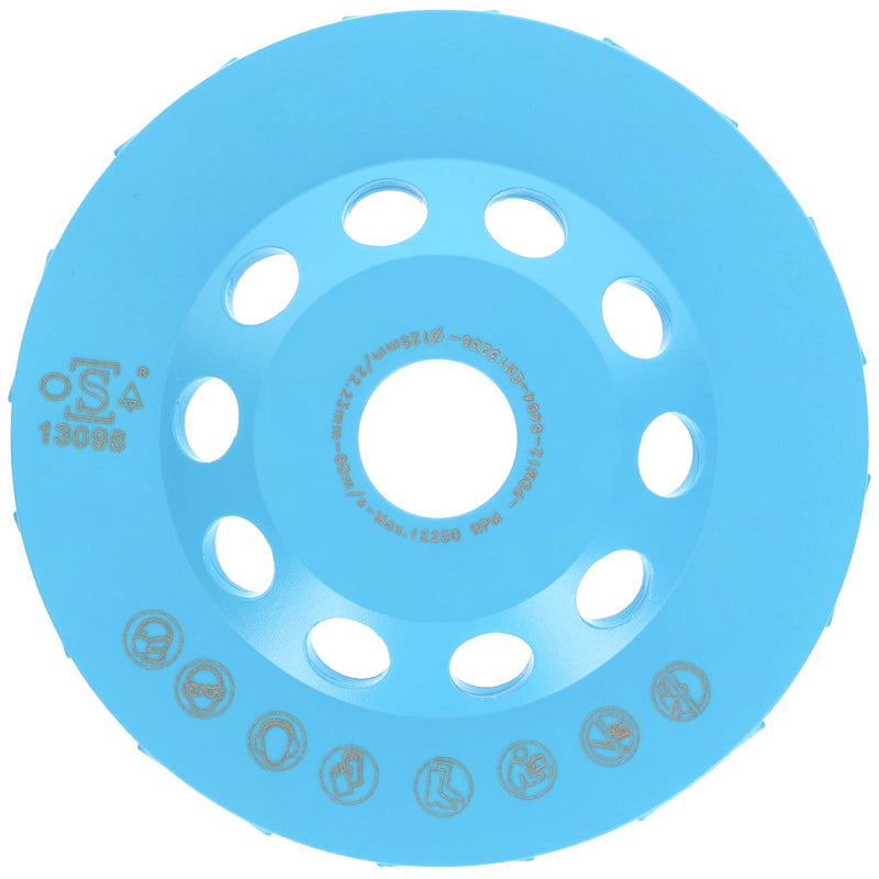 Prodiamant Professional Diamond Cup Wheel 125 mm x 22.23 mm | Aggressive grinder for epoxy seals and coatings, high material removal Ø125mm