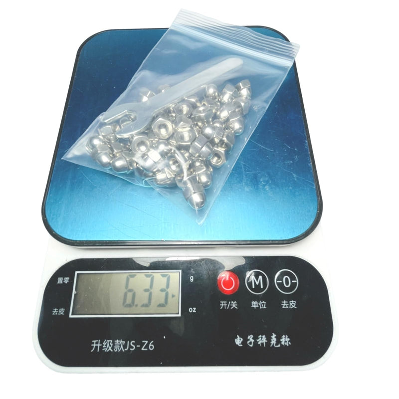 [Australia - AusPower] - 52pcs 10-32 Acorn Cap Nuts,10-32 Cap Nuts,Acorn Hex Cap Dome Head Nuts,Dome Nuts,304 Stainless Steel Acorn Nuts,Hardware Nuts,18-8,Bright Finish with Open End Wrench #10-32 