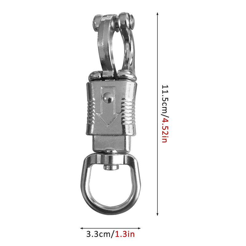 [Australia - AusPower] - Ackron Panic Snap，Quick Release U-Type Snap Quick Release Clip Suitable for Lead Ropes Tie Offs Rotatable Eye Quick Release Buckle Clips Animals Riding Accessories 2 Piece ﻿ 