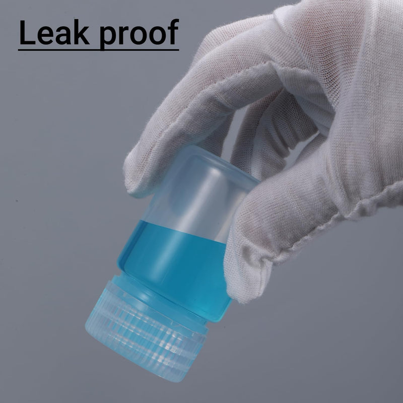 [Australia - AusPower] - 1 oz Wide Mouth Lab Reagent Bottle, Laboratory Grade Chemical Container, Sealed Leak-proof Clear PP Bottle, Pill Bottle, Water Sample Bottle(5 Pcs) 1oz(30ml) 