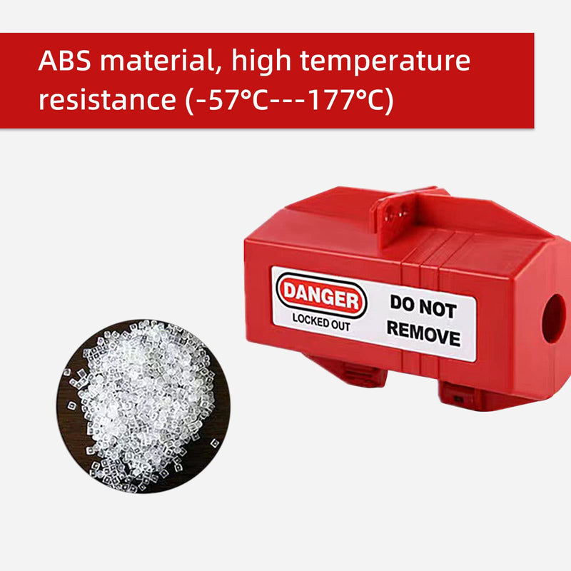 [Australia - AusPower] - Lockout Tagout Universal Forklift, Cylinder, Electrical Plug Lockout Device for 110 and 220 Volt Plugs - 4.5 x 3 Inch Lock Out Tag Out - 4 Pack 