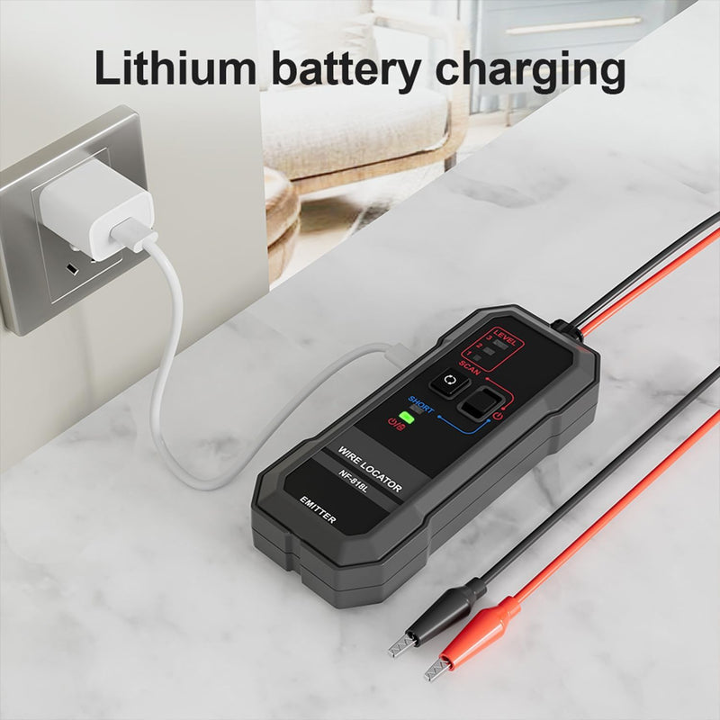 [Australia - AusPower] - Underground Wire Locator, Underground Cable Locator for Pet Fence Buried Sprinkler Valve, Cable Tester for Locating Irrigation Tone Generator Kit, Electrical Underground Wire Tracer 