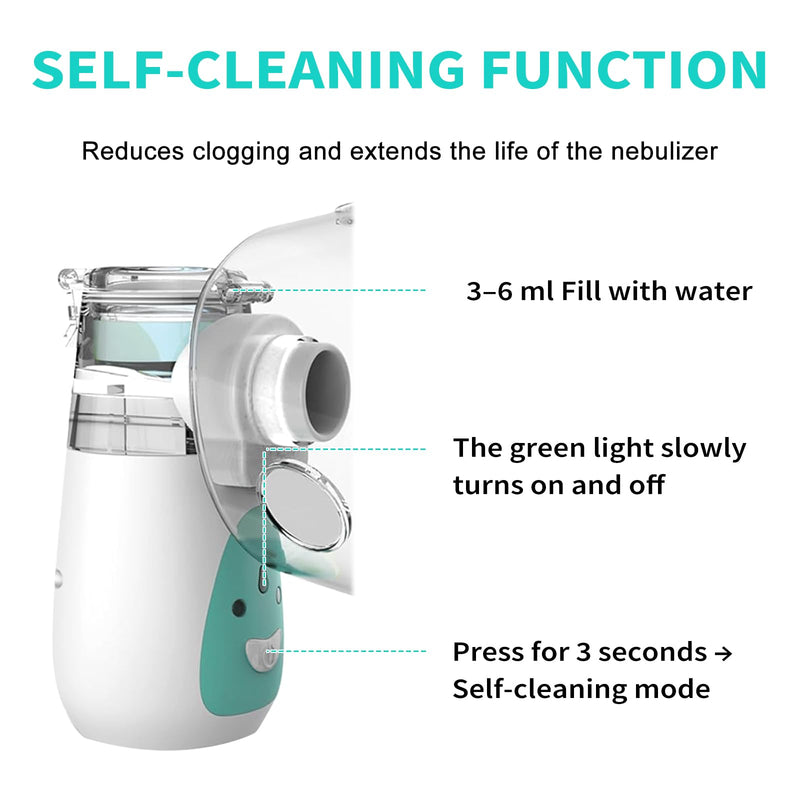 Pet Nebulizer for Dogs, Dog Nebulizer and Inhaler Mask for Dog,Low Noise, Suitable for Large Dogs, Green L