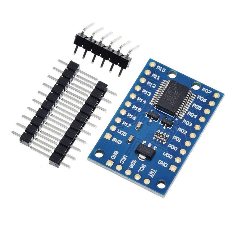 [Australia - AusPower] - Hailege 2pcs PCF8575 IO Expansion Board 16 Bit SMBus I/O Ports IIC I2C 16 IO Ports I/O Extension Shield 