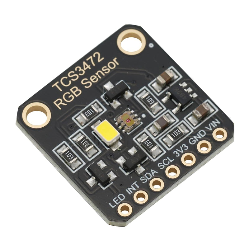 TCS34725 RGB Light Color Sensor Color Recognition Module 3.3 V/5 V with IR Filter IIC Accurate Color Measurement for Arduino (Pack of 2)
