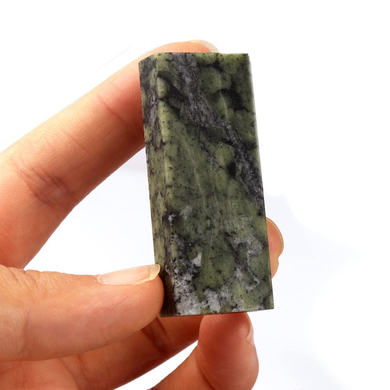[Australia - AusPower] - CBRIGHT Knife Sharpening Stone 1PC 10000# Whetstone Mini Final Fine Polished Natural Green Sharpener Oilstone (2 x 0.8 x 0.4 Inch) 