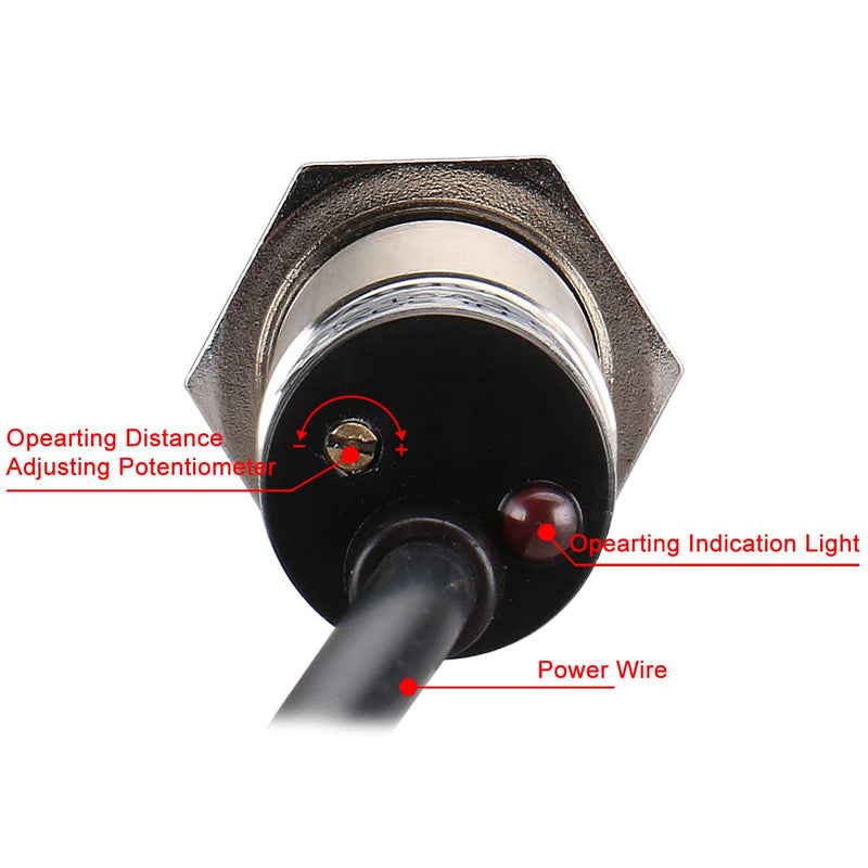 [Australia - AusPower] - Baomain M18 Capacitance Proximity Sensor Switch LJC18A3-B-J/DZ NC AC 90-250V 200mA Detect 10mm 