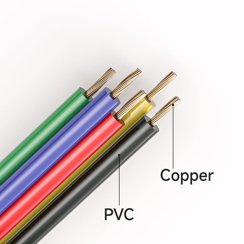[Australia - AusPower] - Goupchn Stackabe Banana Plug to Alligator Clips Test Leads 10 Colors Soft Flexible Electrical Wire Cables for Multimeter Electrical Testing 500V/5A Ten Colors 3.3ft/1m 
