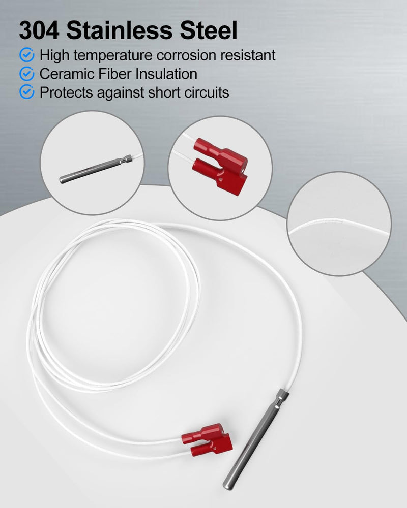 [Australia - AusPower] - 18588 Oven Temperature Sensor Probe Fit for Blodgett DFG-100 DFG-200 DFG-50 DFG-50/100 DFG-50/200, Oven Temperature Probe Overall Length 36" Approx 5" Probe 31" Wire Leads 