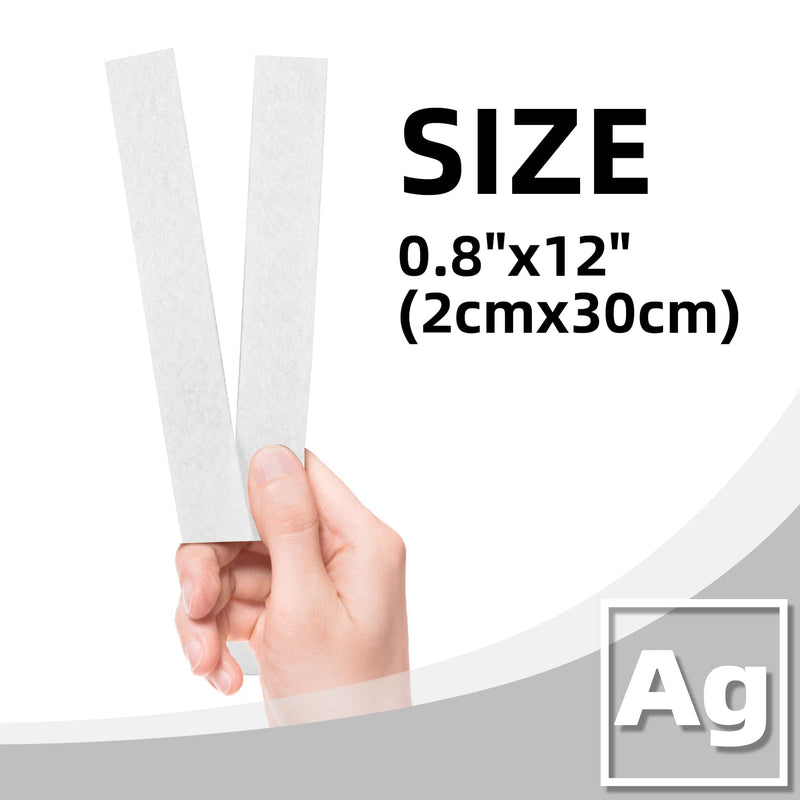 [Australia - AusPower] - Silver Calcium Alginate Dressing, 0.8"x12"-6 Individual Package Highly Absorbent Strip Wound Dressing for Burns, Ulcers, abrasions, Surgical Wounds, Pressure Sore Silver 0.8"x12" (6 Pcs/Box) 