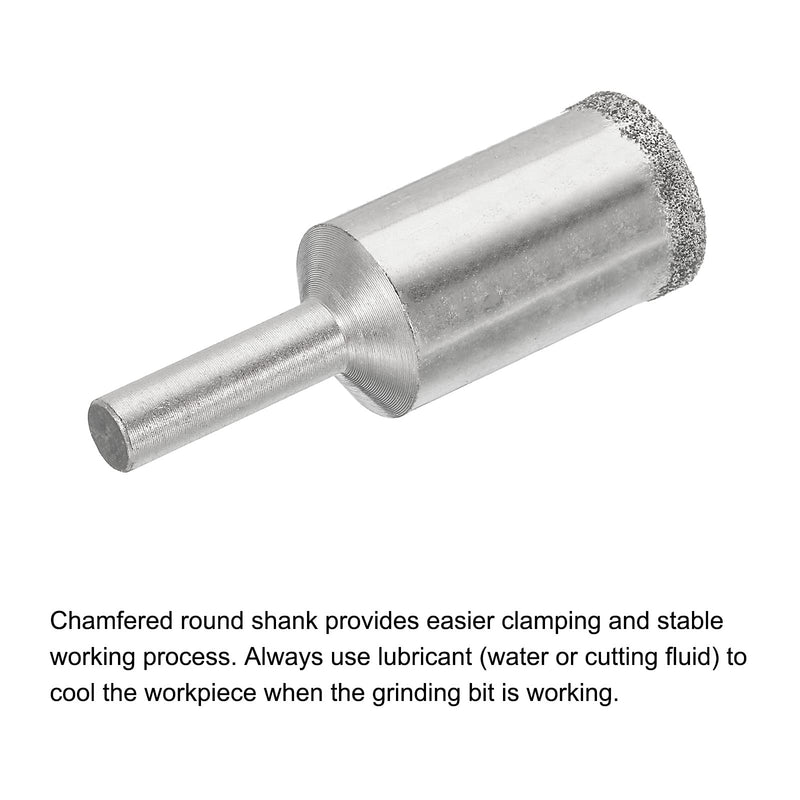 [Australia - AusPower] - uxcell Diamond Grinding Mounted Point, 16mm 100 Coarse Grits Spherical Concave Head Bead Fine Grinding Bit for Jade Amber Stone Beeswax Glass 