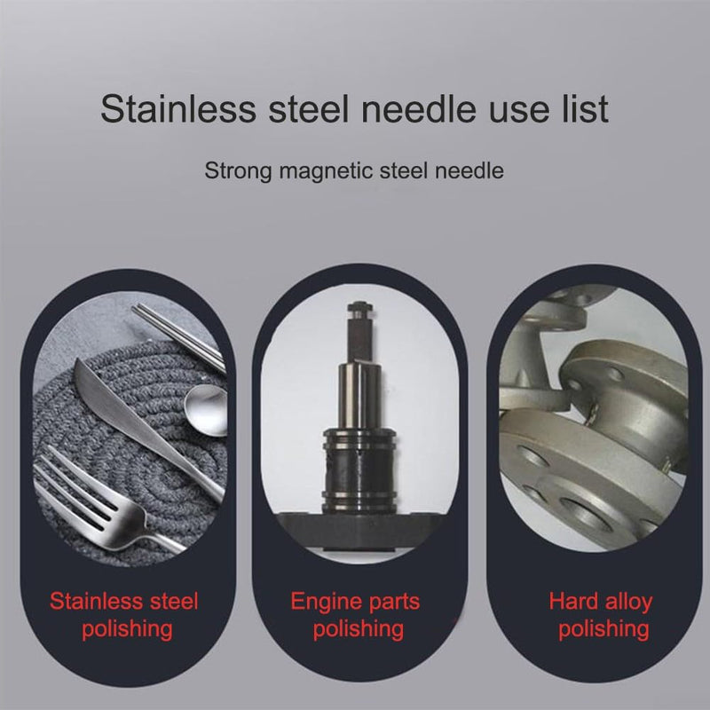 [Australia - AusPower] - 1 kg 304 Stainless Steel Polishing Needle, Magnetic Polishing Needle, Tumbling Media Pins for Polishing Grinding Machine, 1.2 x 5 mm 1.2×5MM 