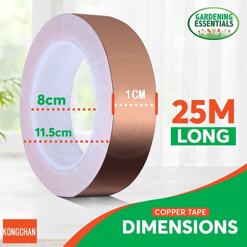 [Australia - AusPower] - Copper Tape(2/5inchX82FT),Copper Foil Tape with Conductive Adhesive for Guitar,EMI Shielding,Electrical Repairs-Enhance Stability, Grounding, Crafts, DIY 2/5inchX82FT 