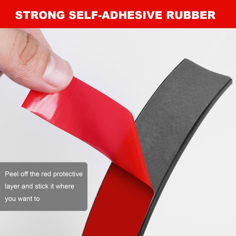 Rubber Strips with Adhesive Backing, 4" W x 1/16" T x 10' L Solid Neoprene Rubber Sheets, Rolls & Strips for DIY Warehouse Flooring, Gasket, Pads, Padding, Matting, Crafts Protection 4" Wide x 1/16" Thick x 10' Long