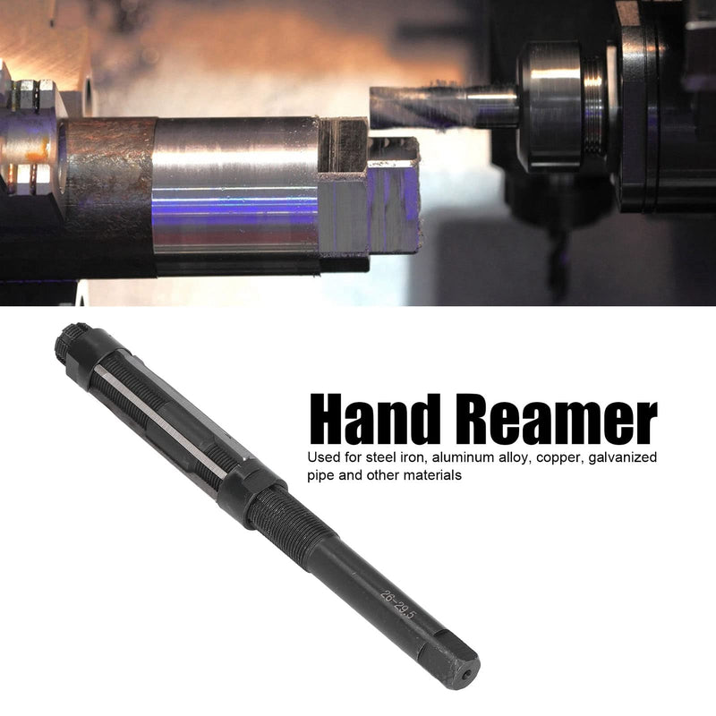 [Australia - AusPower] - Hand Reamer, HSS Reamer Cutter, High Speed Steel (HSS) Straight Shank Durable Adjustable Hand Reamer 26-29.5 mm for Working Metal Plates 