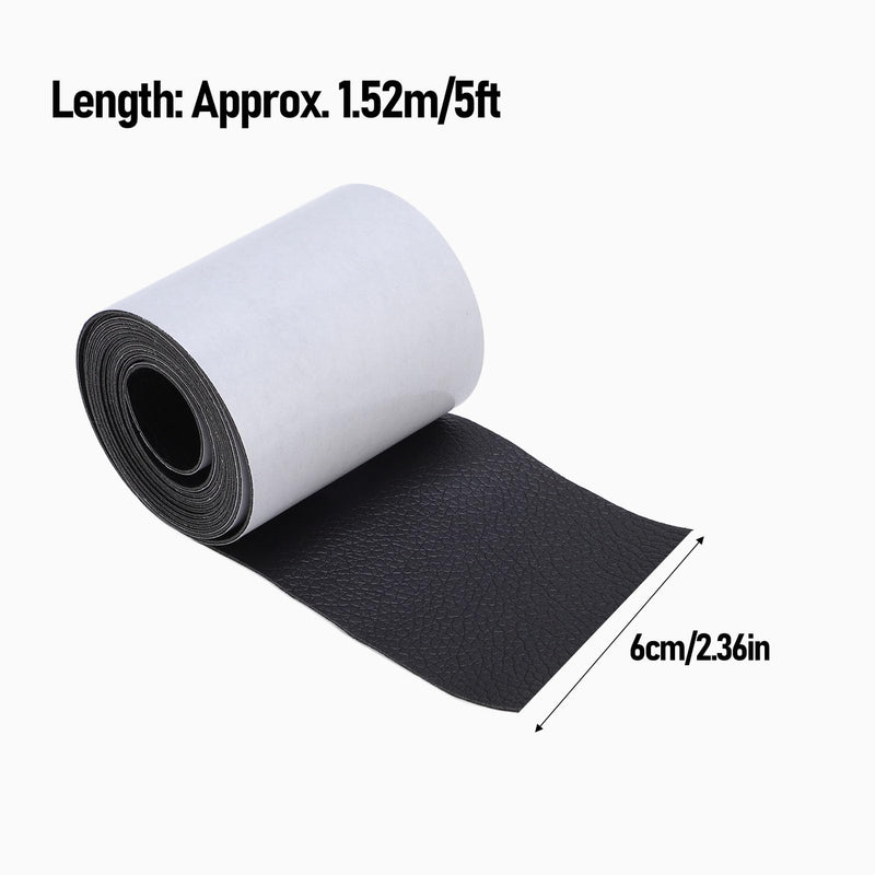 5 Feet Faux Wood Beam Strap, Ceiling Decorative Tape PVC Leather Flexible 100 Nails Self Adhesive Design, Wood Repair Tape for Ceilings Shutters Mantels (2.36inch) 2.36inch