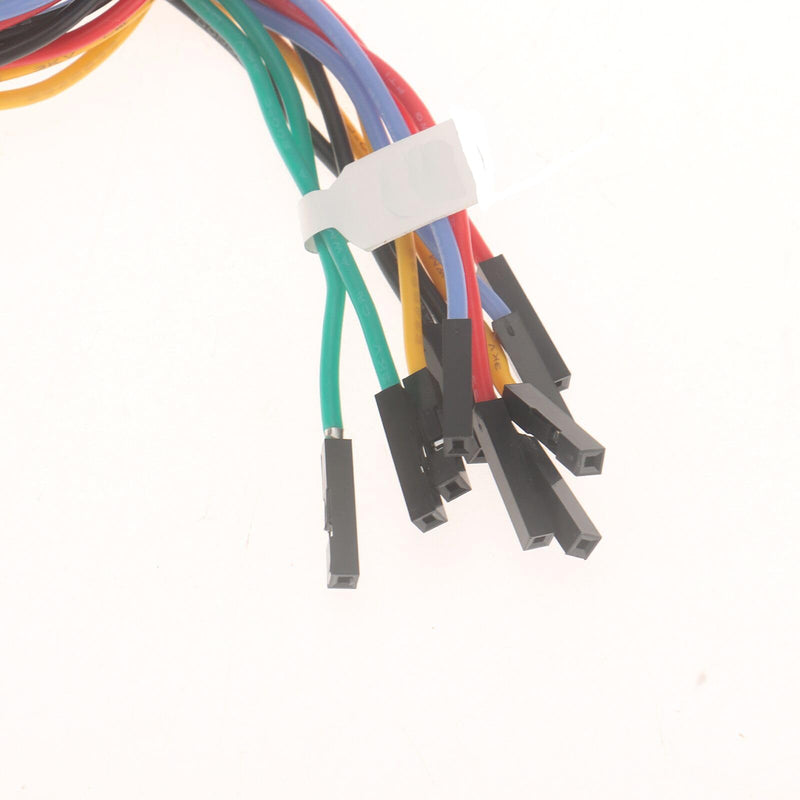 [Australia - AusPower] - 10PCS Test Hook Clip to Breadboard Female Jumper Wire Electrical Test Wire 22AWG Flexible Test Lead for Electrical Test 28.5cm 