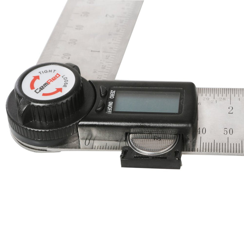 [Australia - AusPower] - GemRed 82305 Stainless Steel Digital Protractor (500mm) 