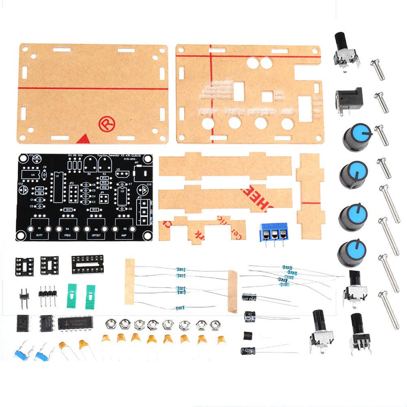 [Australia - AusPower] - DollaTek ICL8038 High Precision Signal Generator DIY Kit Sine Triangle Square Sawtooth Output 5HZ~400KHz Adjustable Frequency Amplitude 