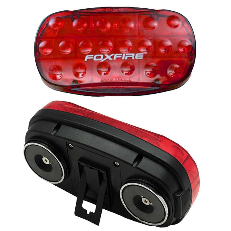 [Australia - AusPower] - FOXFIRE Safety Lites FL263-MAG90 LED Magnetic Light for Emergency Trailer Lighting, Farm Equipment, Oversized Loads, Workzone Safety (Red) Red 
