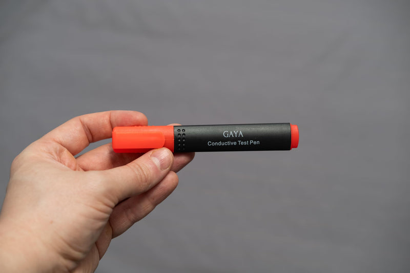 [Australia - AusPower] - GAYA Conductivity Tester for Grounding Products – Instant Result, Easy to Use Conductivity Tester for Earthing Mats, Sheets & Wristbands – Portable & Reliable Ground Earthing Test – Battery Included 