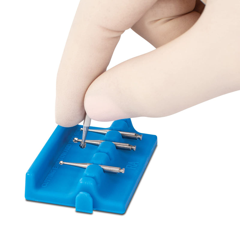 [Australia - AusPower] - Practicon Bur Safe Bur Holders, Blue, Pack of 4 