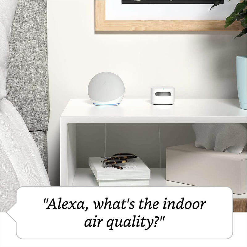 Amazon Smart Air Quality Monitor – Know your air, Works with Alexa 1-pack Smart Air Quality Monitor only