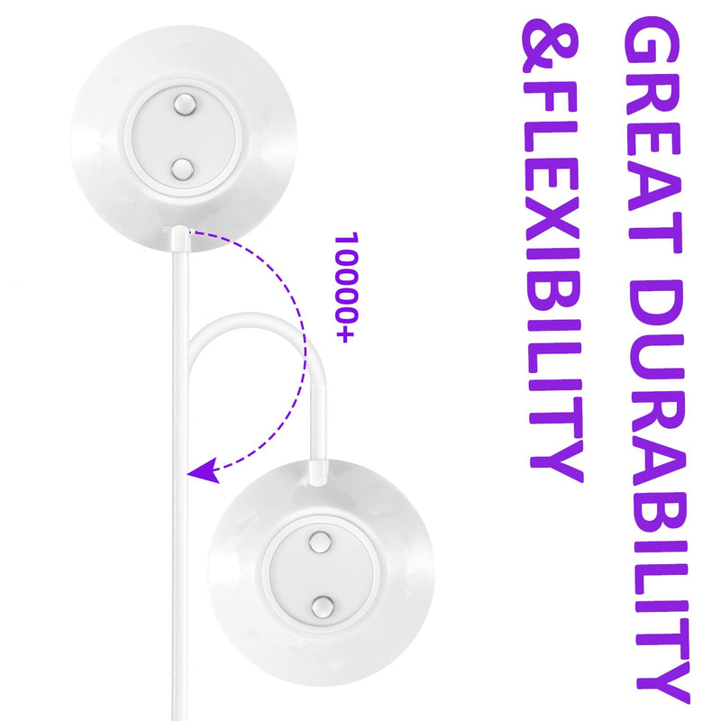 [Australia - AusPower] - Rose Charger, Replacement Rose Standing Base Dock Station, Magnetic Fast Charging USB Cable Charger for Rose - 2 Pack, 2.5Ft 