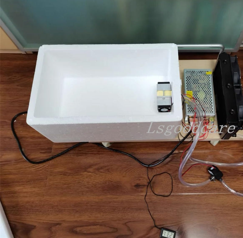 Lsgoodcare 12V Thermoelectric Peltier Cooling System with Heatsink, TEC1-12706 2 Chip Peltier Semiconductor Cooling Kit, DIY Mini Air Conditioner and Refrigerator + Water Cooling Hose | Lsgoodcare TEC1-12706 Peltier-Halbleiter-Kühlsystem-Bausatz, DIY-M...