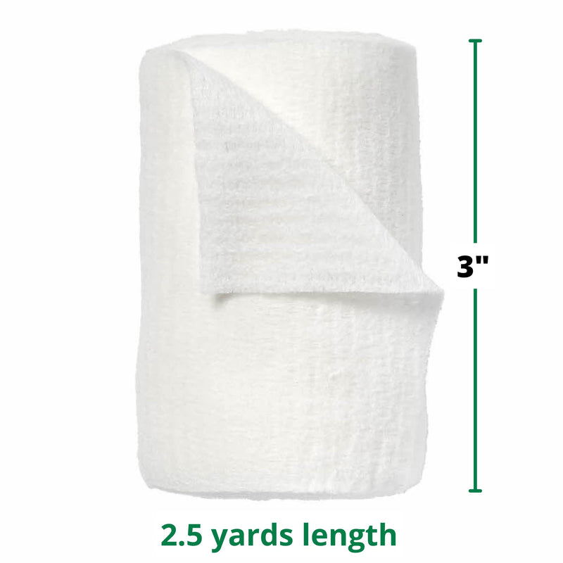 [Australia - AusPower] - Curad SoothePlus Rolled Gauze with Arm & Hammer Baking Soda, 3" x 2.5 yds, 5 count (Pack of 1) 5 Count (Pack of 1) 