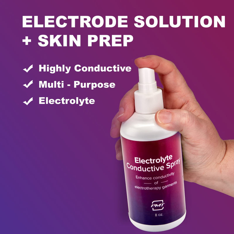 [Australia - AusPower] - Electrolyte Conductive Spray by PMT. Electrotherapy conductive spray for use with conductive TENS/EMS garments… (8oz Menthol-Free) 8 Ounce Menthol-Free 