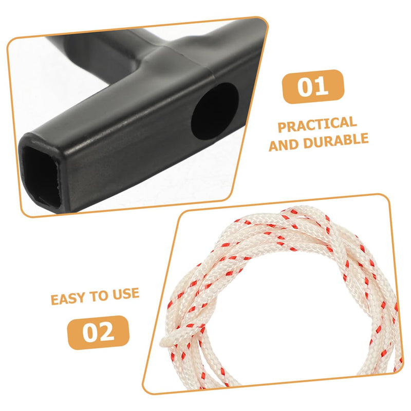 [Australia - AusPower] - 2sets Garage Door Emergency Release Pull Cord Kit with Handle and Sturdy Rope for Quick Access to Attics and Garage Doors 