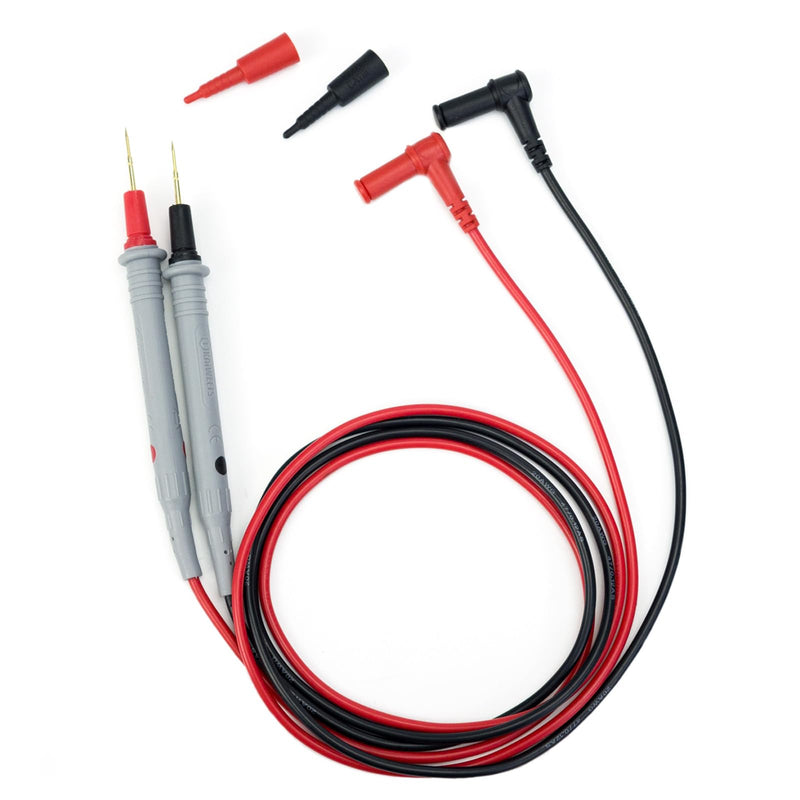 [Australia - AusPower] - KAIWEETS Silicone Multimeter Test Leads with Gold-Plated Probes, 48 inch Long, CAT III 1000V CAT IV 600V 20A, Compatible with Volt Clamp Meter Electrical Testing Tools, 2PCS 