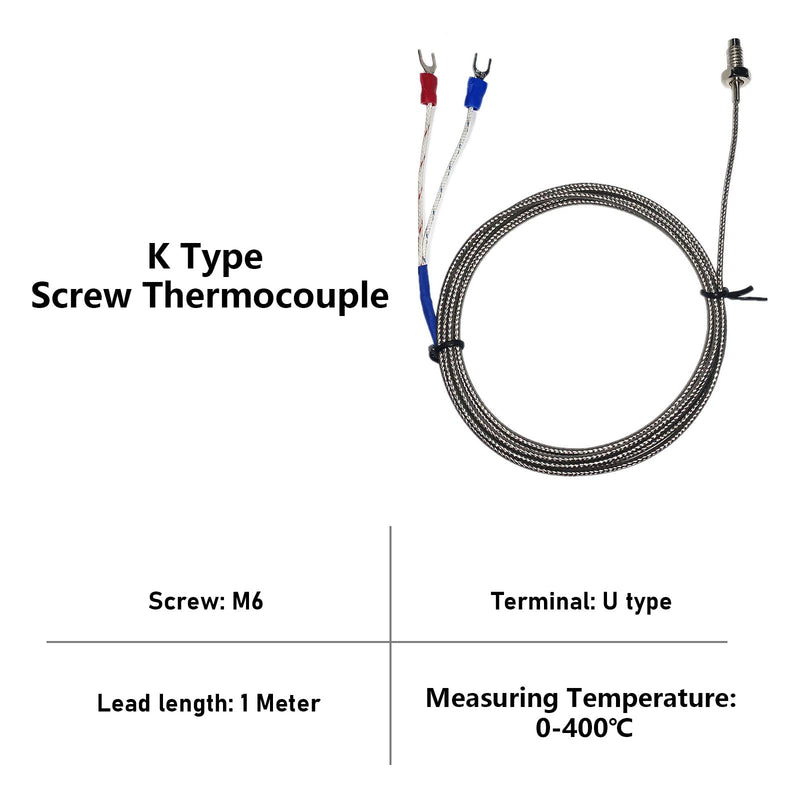 [Australia - AusPower] - PID Temperature Controller, Digital Display REX-C100 Temperature Controllers Box with Solid State Relay SSR 40DA and K Thermocouple Probe, Universal 100-240V (PID+40DA SSR+Heat Sink+K Sensor) PID+40DA SSR+Heat Sink+K Sensor 