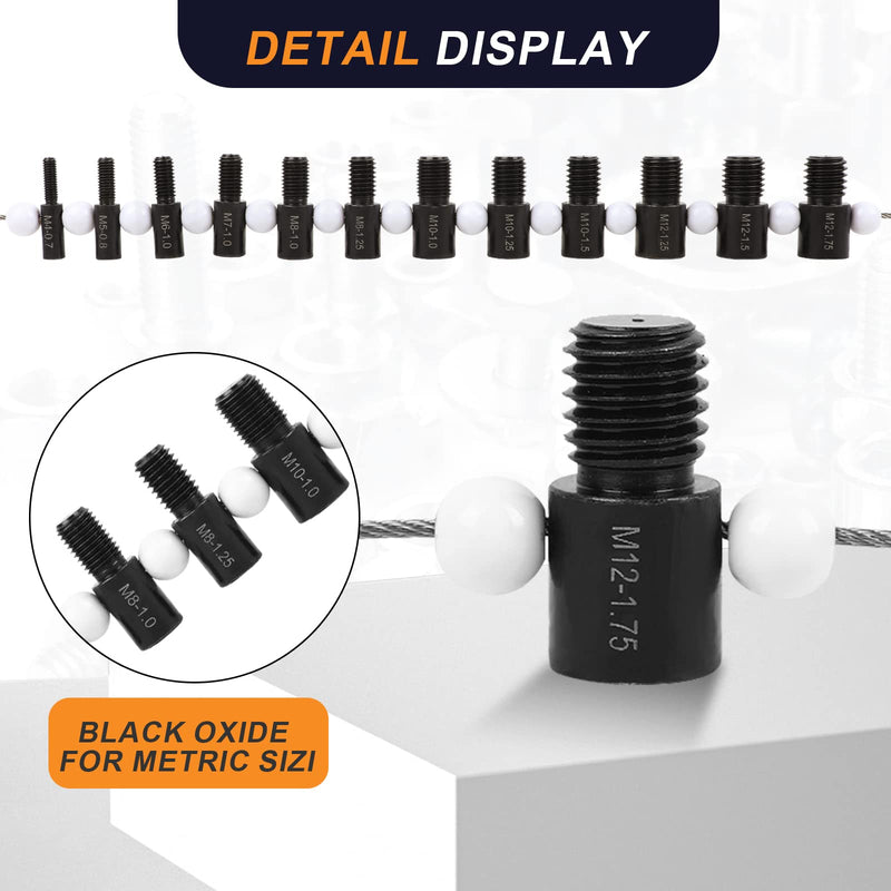 [Australia - AusPower] - Nut & Bolt Thread Checker - 26 Male/Female Gauges - 14 Inch & 12 Metric for Quickly Checking Nuts and Bolts Inch or Metric and Verifying The Size SWTC-26 