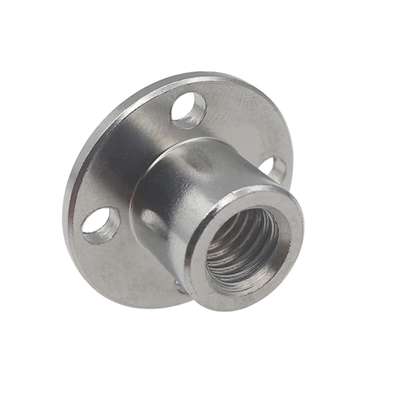 [Australia - AusPower] - 4Pcs M8 Flange Coupling Connector, Threaded Shaft Gear Motor Flange Nut DIY Coupling Screw Guide shaft Support for The Motor 4 
