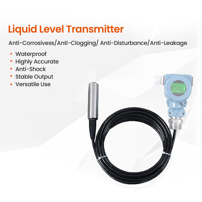 [Australia - AusPower] - Water Level Sensor, TL?136 Liquid Level Sensor, Hydrostatic Liquid Level Transmitter Water Level Sensor Detector 24VDC 4?20MA Output (Measuring Range 0-5 Meters) Measuring range 0-5 meters 