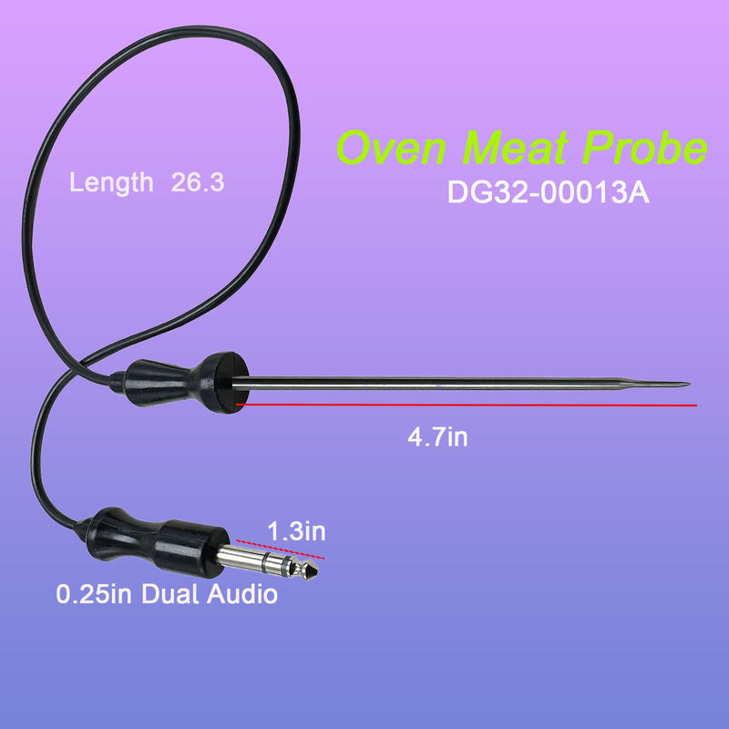 [Australia - AusPower] - DG32-00013A Samsung Oven Meat Probe Oven Probe Replacement Part Made of Stainless Steel and Food-Grade Silicone Probe Length: 26in 