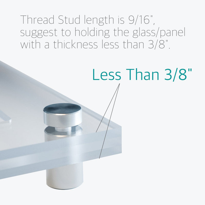 [Australia - AusPower] - Lantee Standoff Screws - 1/2 x 1-3/16 Inch Stainless Steel Sign Standoff Mounting Hardware for Acrylic, Glass & Picture - 20 Pcs 12mm x 30mm 1/2" x 1-1/8" / 12 x 30mm 