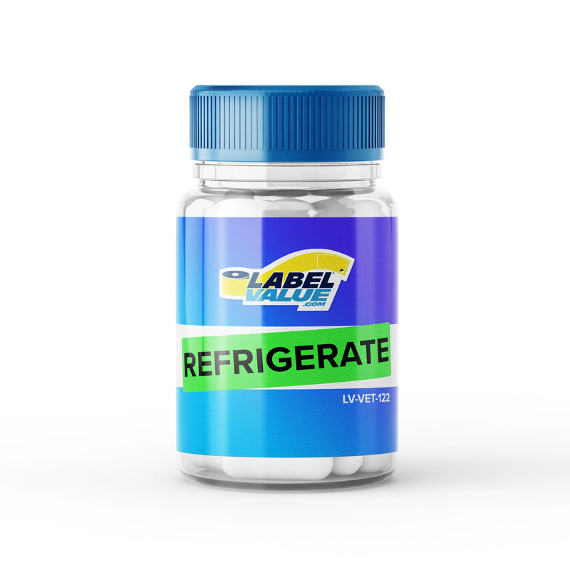 Refrigerate Stickers - Fluorescent Green