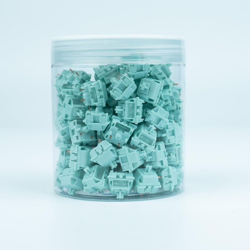 [Australia - AusPower] - GATERON Smoothie Keyboard Switches, Linear RGB LED 5 Pin White 22mm Dual-Stage Spring Factory Pre-lubed 40gf Full POM Key Switches for MX Mechanical Keyboard(105PCS) 105PCS 
