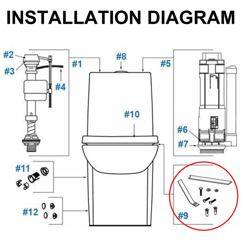 [Australia - AusPower] - Toliet Seat Anchor Kit for Kohler 84999 Toilet Parts, for Kohler Toilet Seat Parts, Replace K-84999 K-3386 K-3393 K-3398 K-3564 K-14338 K-3607 
